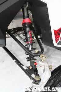 The HPG Plus-R shocks on the MX Z X feature hand adjustable spring preload and rebound damping dial adjuster.
