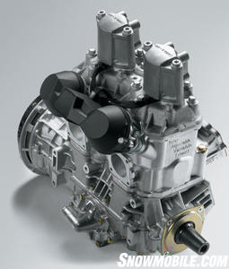 BRP engineering from Rotax and BRP’s Evinrude worked together to design this clean and efficient 600cc 2-stroke twin. 