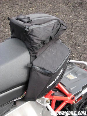 With some adaptations like this set of soft-side bags, the Rush can be a long distance touring sled.