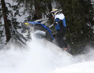 Mountain riders look for lightweight snowmobiles like the 600 Ski-Doo Summit.