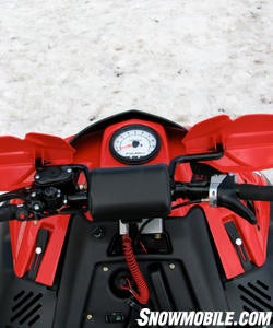 The RR tach can be read while standing as you work through moguls.