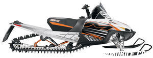 With its 162-inch track and 160-plus horsepower, the M1000 offers ample grunt and deep snow agility.