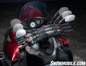 Pick one of five handlebar settings with Polaris’ Rider Select system.