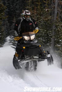 Ski-Doo’s “Spring Only” Renegade Backcountry X is available in any color you want as long as it’s black.