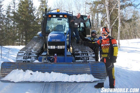 One of Ontario's many trail groomers.