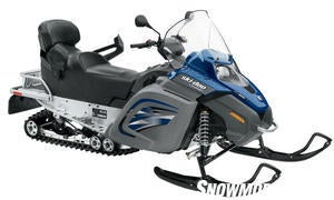 The Labrador blue and gray color combination adds to the luxurious feel of this rider/passenger friendly touring sled.