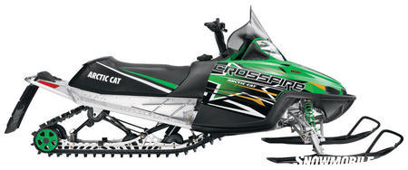 The base Crossfire 8 comes in Arctic Cat green and utilizes Fox Zero Pro shocks.