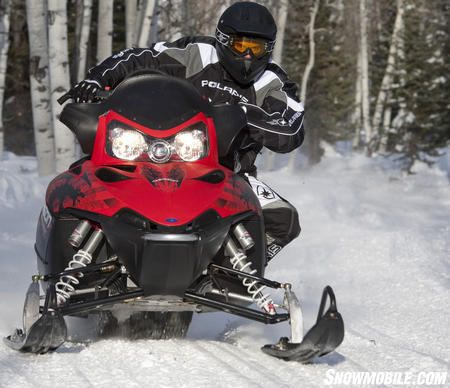 Polaris invented the extended track on/off trail sled; the 600 Dragon Switchback employs that heritage.