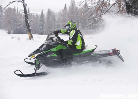 Adding the popular and powerful 800cc Twin to the EXT chassis will give on- and off-trail riders some serious snow capability.