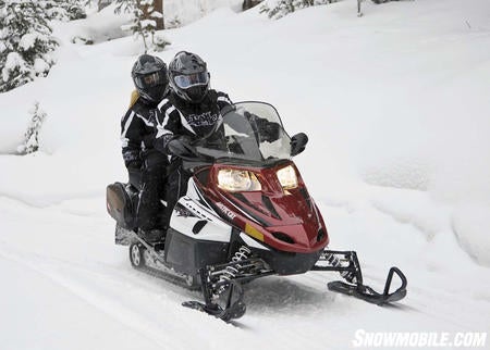 Arctic Cat offers two-up models in four-stroke or two-stroke.