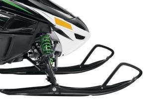 The seventh generation of Arctic’s wishbone front suspension offers up to 9.5 inches of travel.