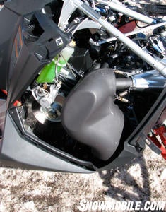 The 800 engine features a lighter, free flowing muffler.