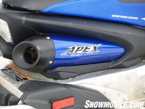 2011 Apex SE sports a new exhaust with revised under seat exit.