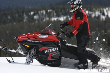 The 2011 Polaris RMK just might take you places that are beyond your skill level, so proceed with caution.