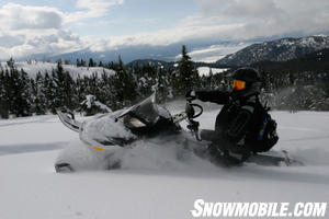 Ski-Doo decided to drop the ported tacks in favor of non-ported tracks, which are said to climb 100 ft. higher.