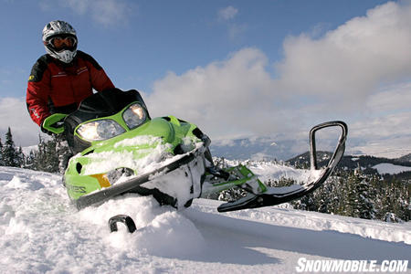 Styled in Sublime Green, the Arctic Cat M8 Sno Pro LTD is sure to turn a few heads this winter.