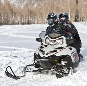 You’ll find ample ride and comfort for two aboard Polaris’ fan-cooled trail cruiser.
