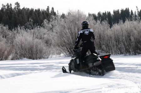 The Tundra Xtreme uses a 16x154 inch Powdermax track to plant a firm footprint in the snow.