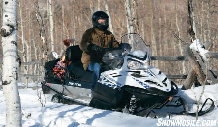 The torque-laden 750cc four-stroke is a smooth operator on or off trails.