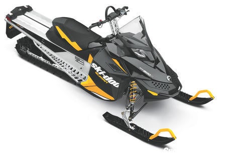 The “base” Summit mountain ride for 2012 features the twin-carb PowerTEK motor and modest shock package.