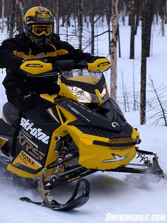 A major innovation in sleds came with Ski-Doo’s REV and its rider-forward design.