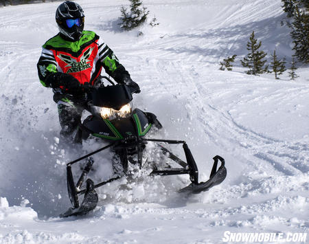It may not look like it, but the modern 2012 Arctic Cat XF1100 owes a lot to Carl Eliason’s design concepts. Bassett Image.