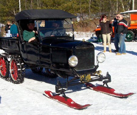 When Eliason built his 1924 prototype, Henry Ford already had manufactured 10 million Model T cars, including some used as “snowmobiles.” Bassett Image.