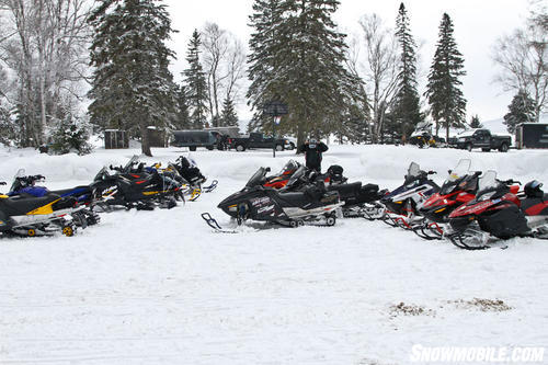 Edgewater Park Lodge Snowmobile Parking