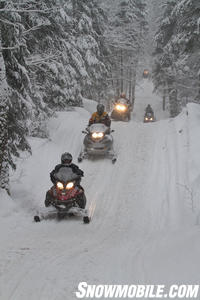 Group Snowmobile Ride Ontario