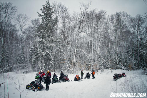 Group Snowmobile Ride