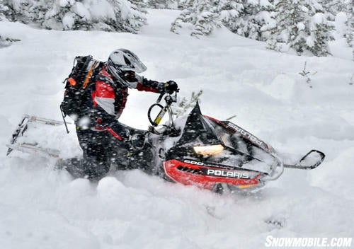 2012 Polaris 600 Pro-RMK Sidehilling