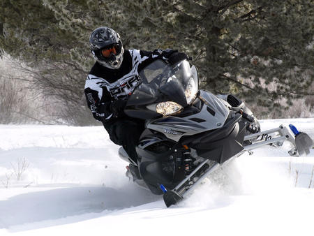 modern Yamaha snowmobile