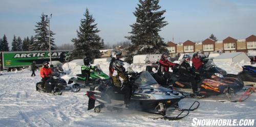 Veterans Ready To Ride Snowmobiles