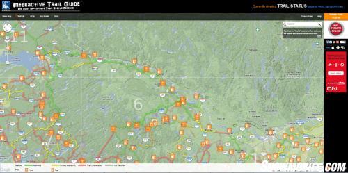 Interactive Trail Guide Gas Food Stops