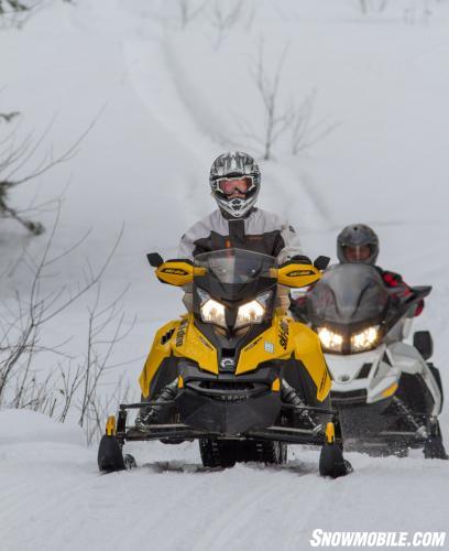 Follow The Leader Snowmobiling