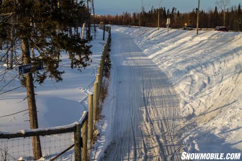 Scenic Northern Ontario Snowmobile Trail