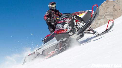 2014 Polaris 800 RMK Assault Action Sidehilling