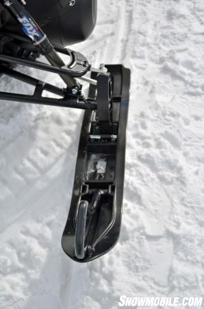 The best powder ski in the industry, as built by a sled manufacturer, is the MTX powder ski, which keeps the Nytro MTX afloat and carves well in powder. 