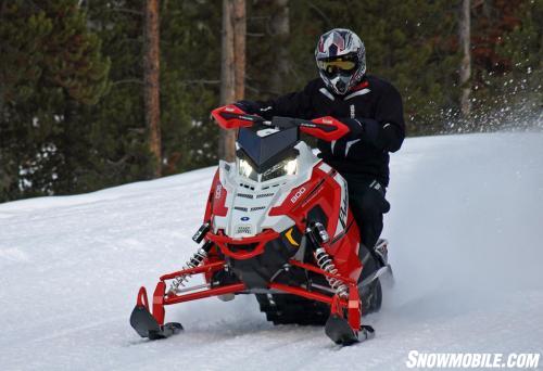 2015 Polaris 800 Rush Pro-X Action Cornering