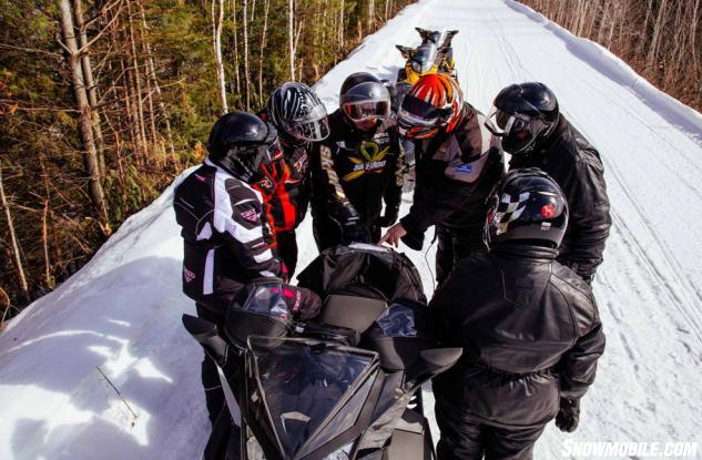 Group Snowmobile Ride Ontario