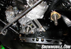 Based on the F6 twin cylinder motor, the stock 600 Sno Pro engine will make upwards of 135 horsepower on high-octane fuel.