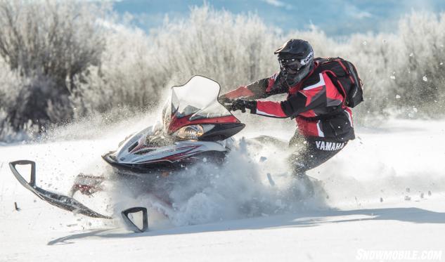 The addition of the new, lighter weight SlingShot suspension gives the 2016 Apex X-TX 1.75 off trail chops. 2016 Yamaha Apex XTX 1.75 LE