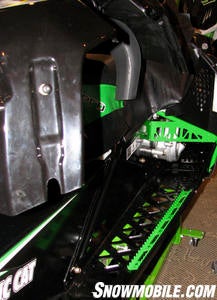 The 600 Sno Pro running boards feature foot grippers.