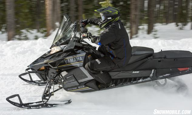 New-for-2016 the Viper S-TX 146 DX features combines a 146-inch Ripsaw II track, with coil-over shocks and a rear auxiliary 4-gallon fuel tank. 2016 Yamaha Viper STX 146 DX