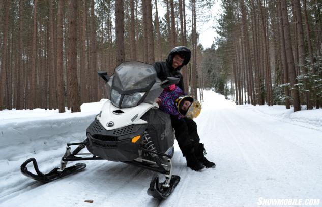 Father Daughter Snowmobile