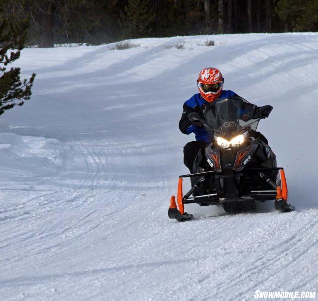 Arctic Cat’s CrossTrek puts performance ahead of comfort, though it has ample creature comforts.