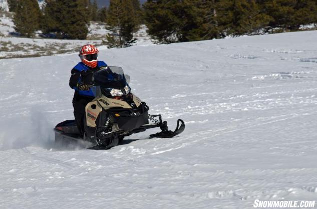 Ski-Doo’s new-for-2016 Renegade Enduro brings the discontinued GSX’s adjust-on-the-fly air-ride rear suspension to the world of on and off-trail adventure snowmobiling.