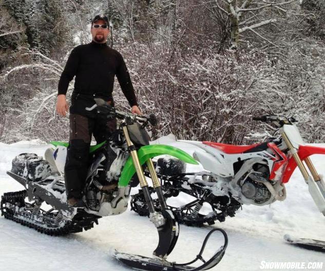 Evan Myler Snow Bike Rider