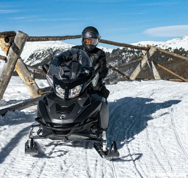 Available to early season buyers, Ski-Doo’s top of the line Expedition SE overshadowed the “LE” with its air ride suspension and other amenities like tilt steering and a standard cargo box. 