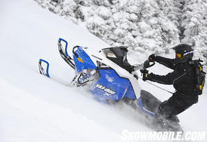 When it comes to deep powder, the Ski-Doo Summit X reigns with its 800 PowerTek twin and extra length 163-inch track.